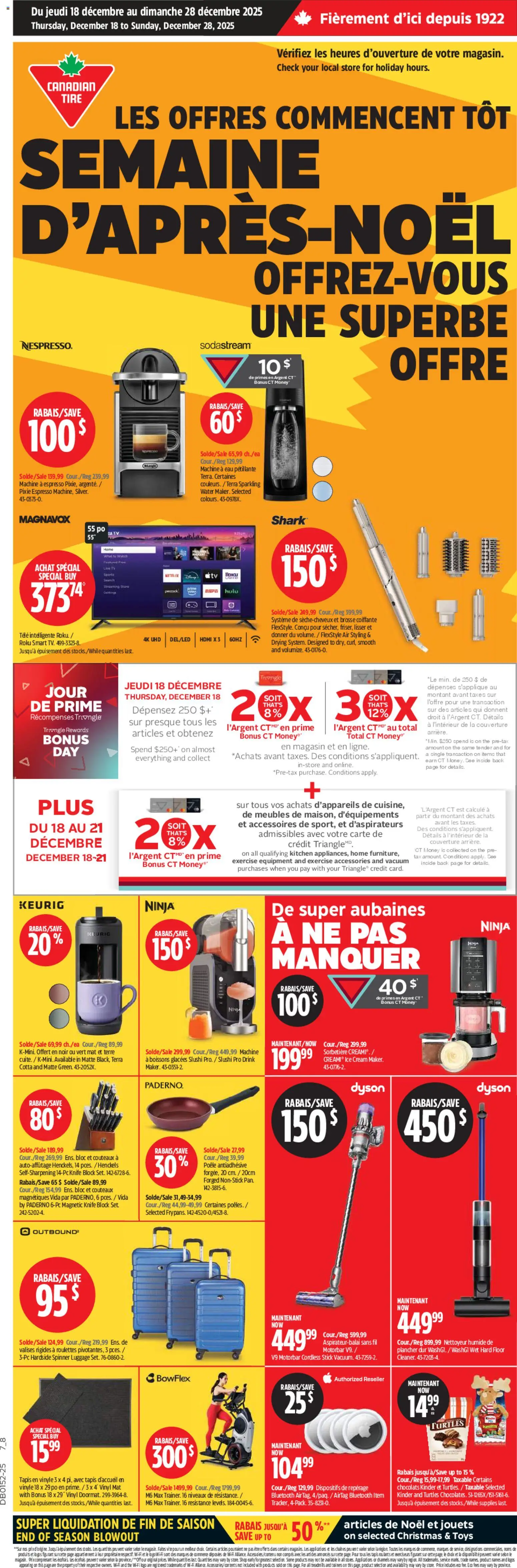 Preview of leaflet Circulaire from shop Canadian Tire is valid from Dec 18, 2025