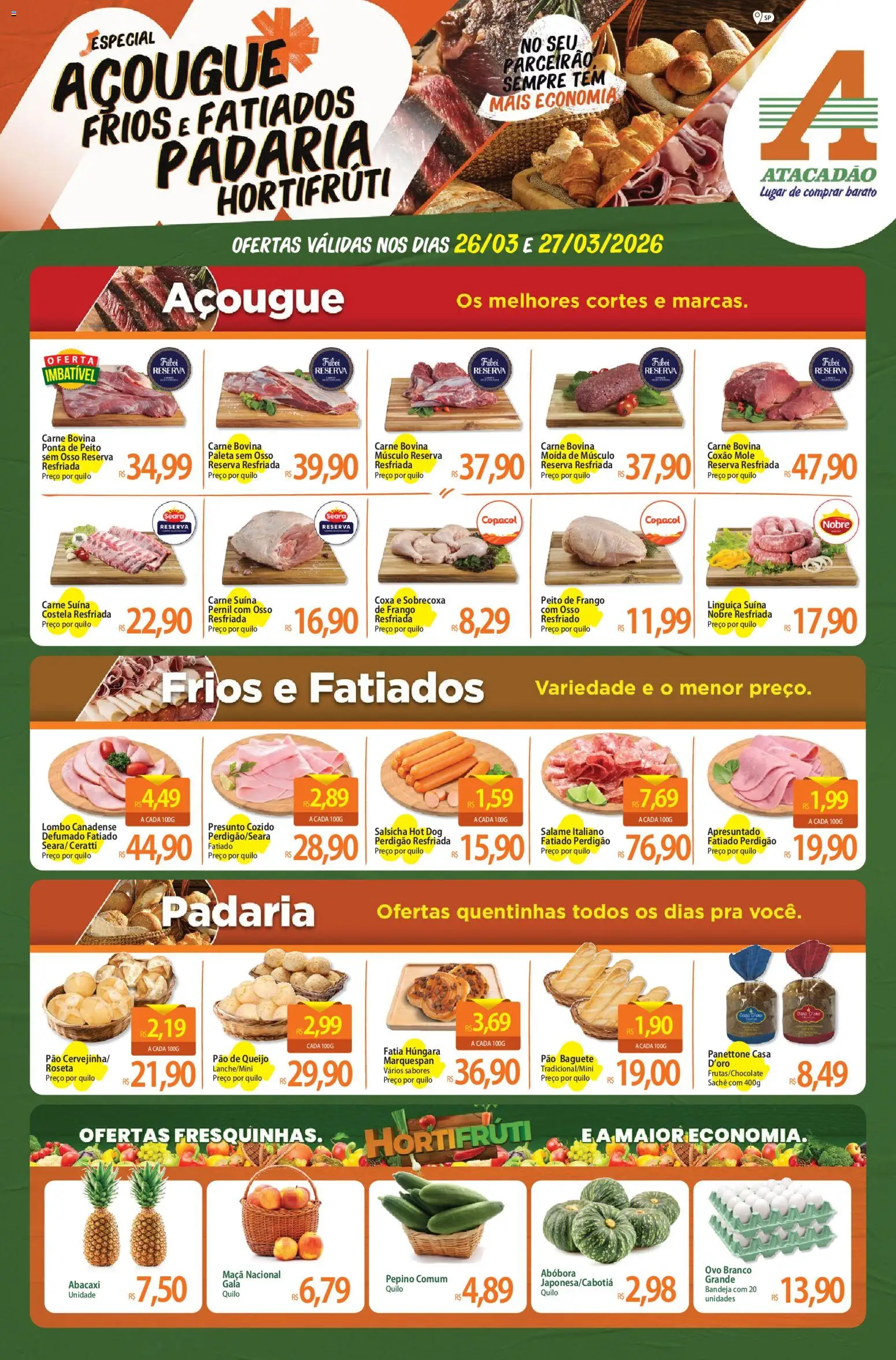 Pré-Visualização do folheto "Atacadão ofertas - SP" da loja Atacadão válido a partir de 26/03/2026
