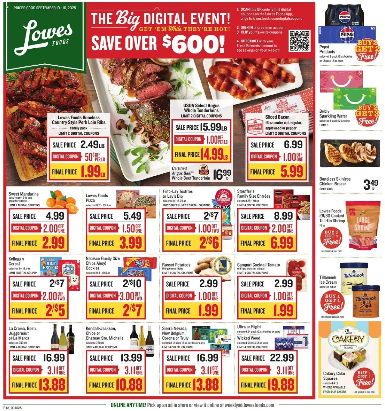 Lowes Foods Weekly Ad from 09/10/2025 - Flyer - Page number 1