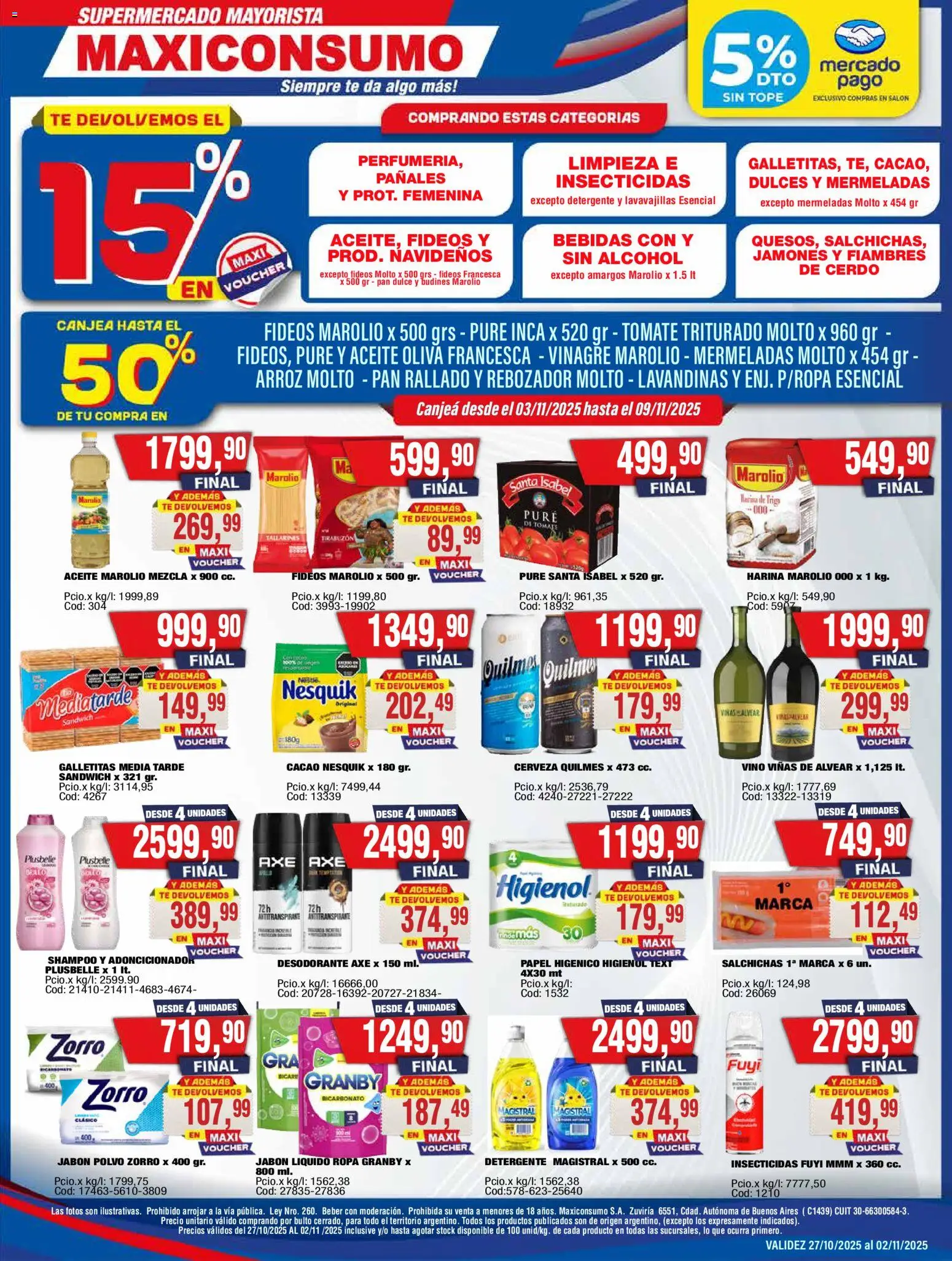 Maxiconsumo Ofertas del 03/11/2025 Online