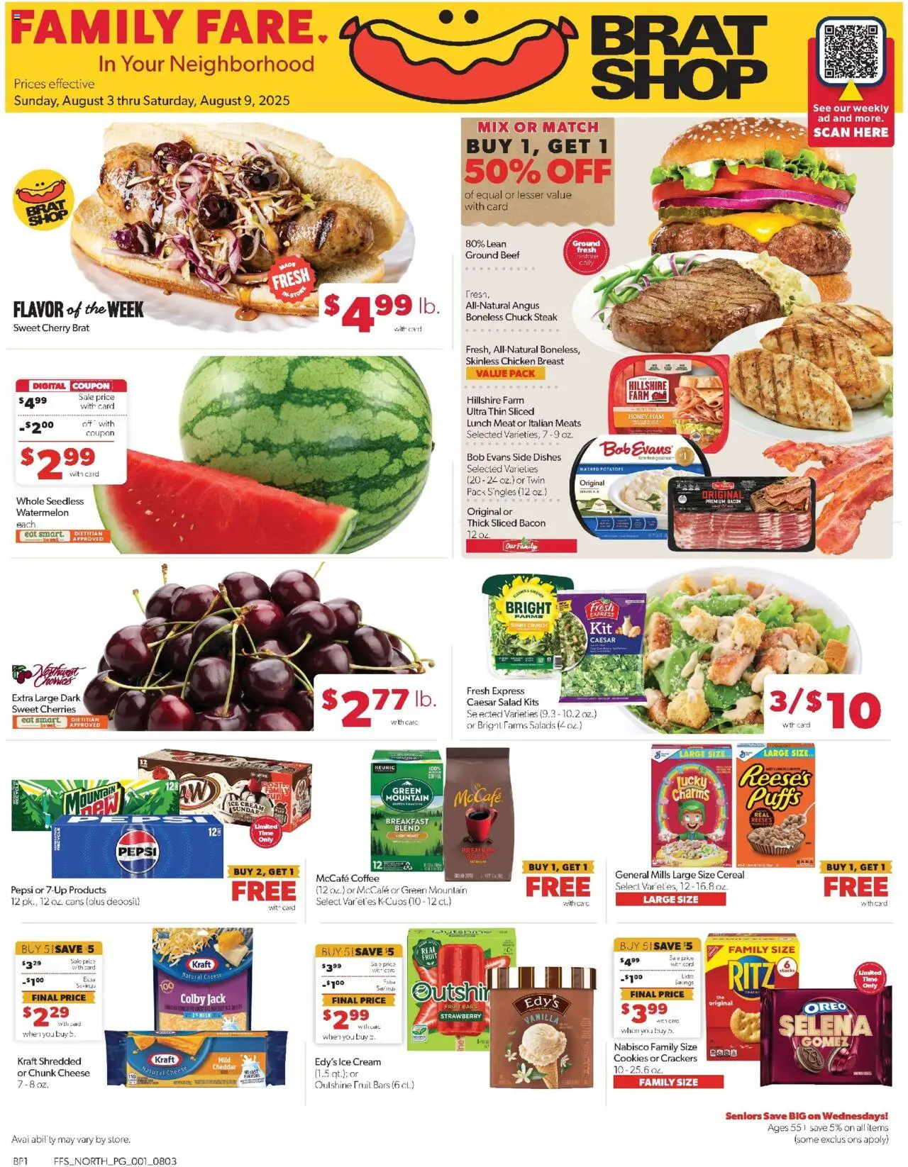 Family Fare Weekly Ad from 08/03/2025 - Flyer - Page number 1