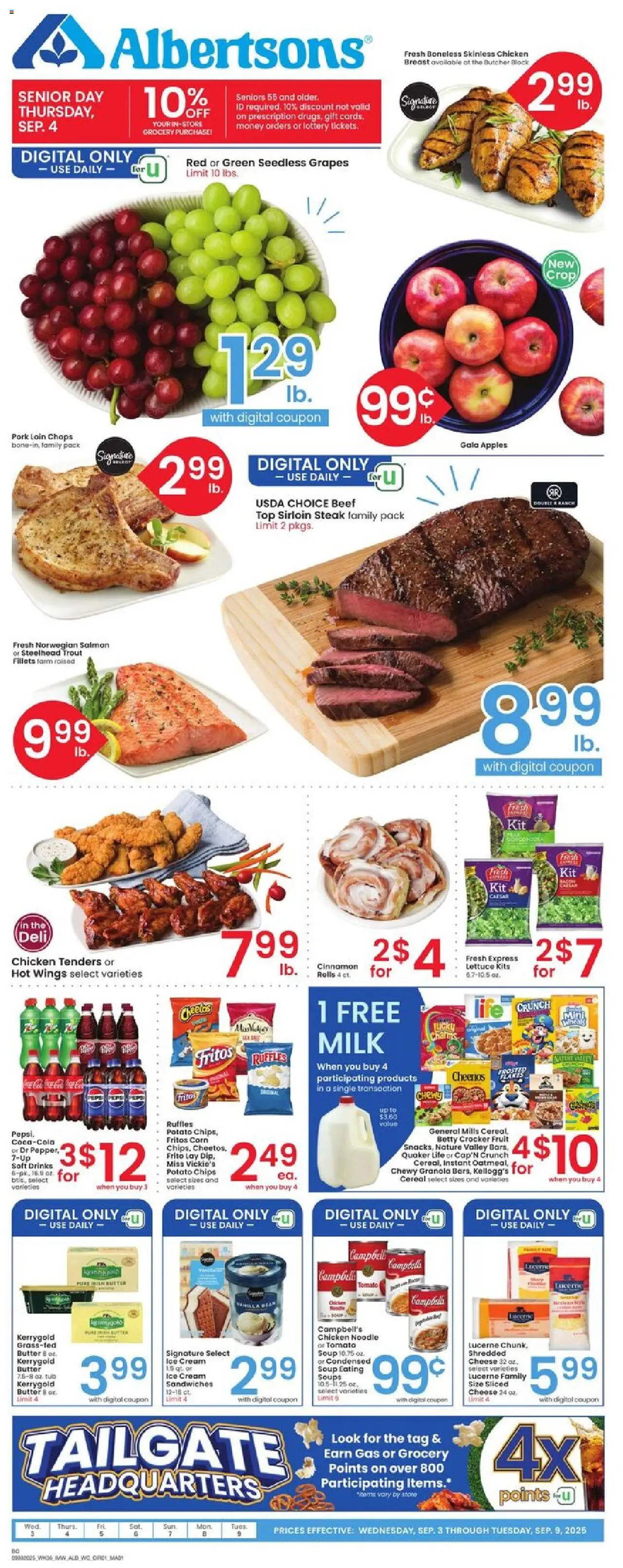 Albertsons Weekly Ad from 09/03/2025 - Flyer - Page number 1