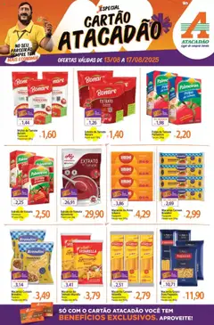 Pré-Visualização do folheto "Ofertas Cartão" da loja Atacadão válido a partir de 13/08/2025