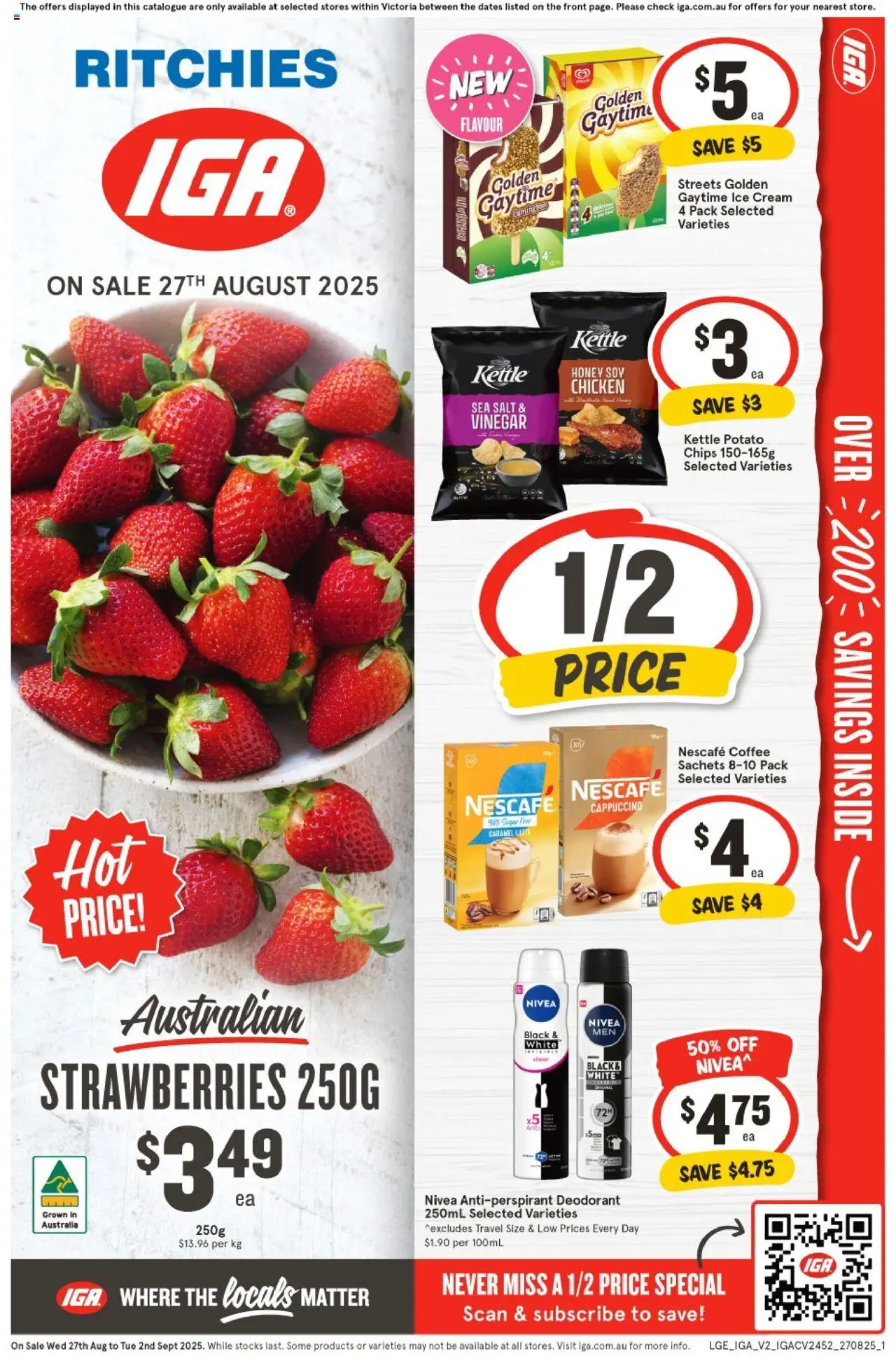 IGA catalogue valid from 27/08/2025 - page 1