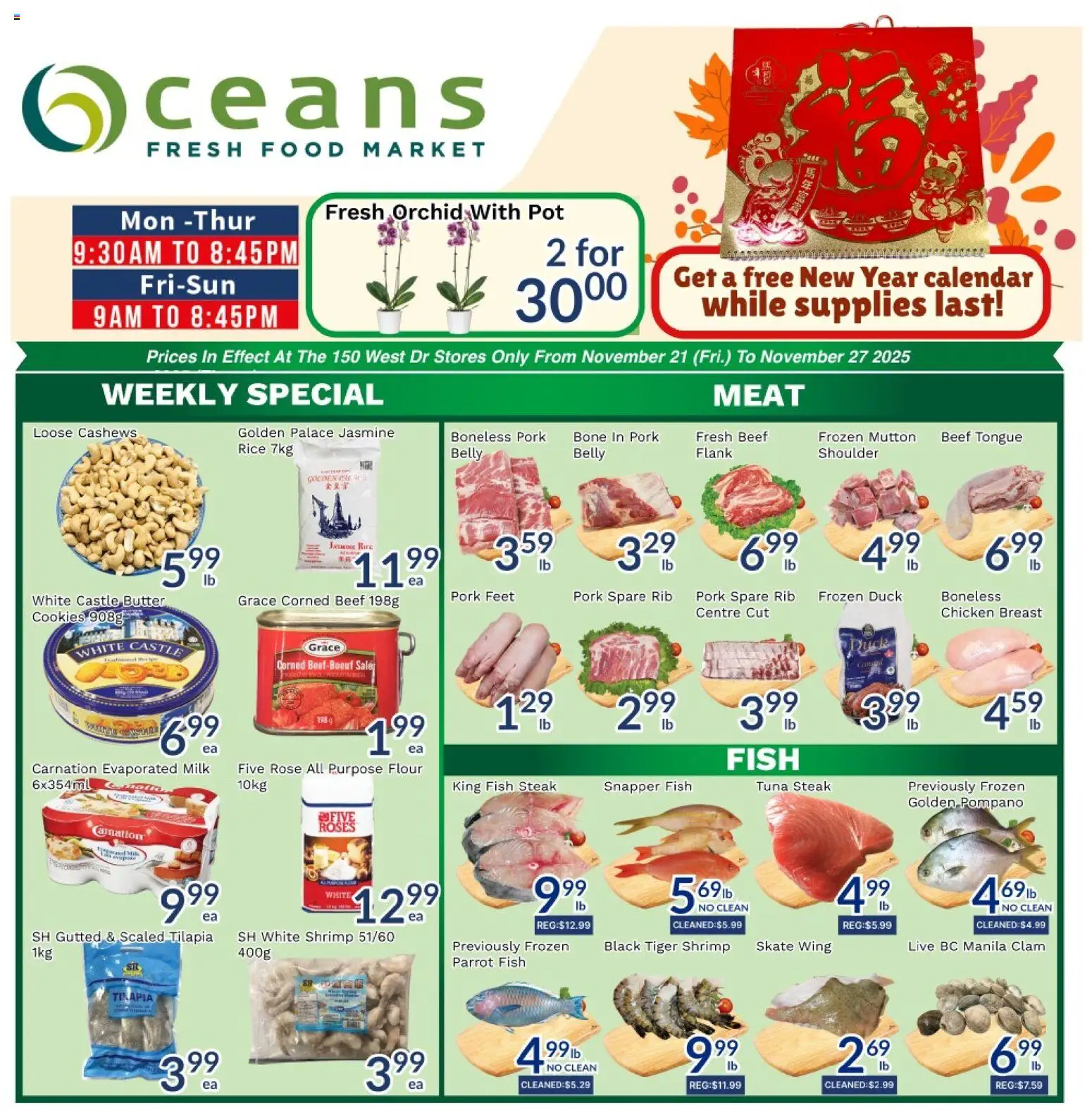 Preview of leaflet Weekly flyer / circulaire from shop Oceans is valid from Nov 21, 2025 - Thé