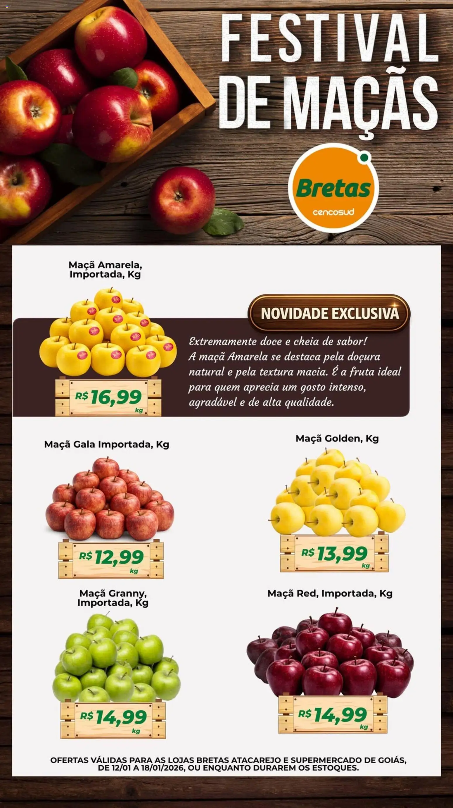 Pré-Visualização do folheto "Ofertas Semanal" da loja Bretas válido a partir de 12/01/2026