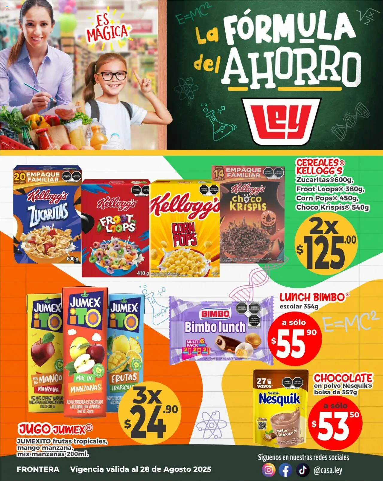 Folleto Formula del ahorro - Frontera Casa Ley y sus promociones válidas desde el 25/08/2025 - Número de página 1