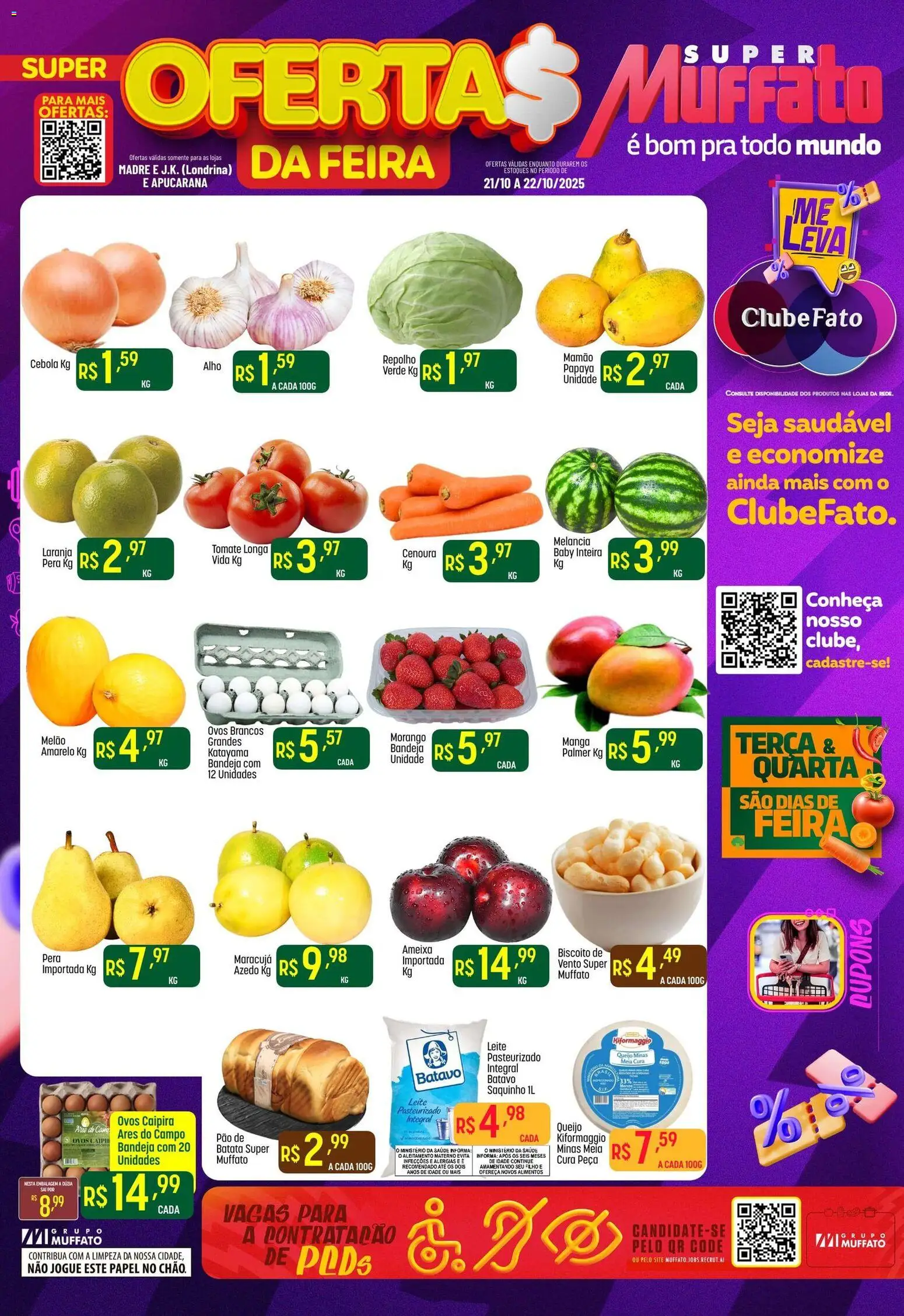 Super Muffato folheto "Ofertas Feira" válido a partir de 21/10/2025 - número de página 1