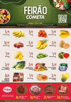 Pré-Visualização do folheto "Ofertas Feirão" da loja Cometa Supermercados válido a partir de 19/10/2025