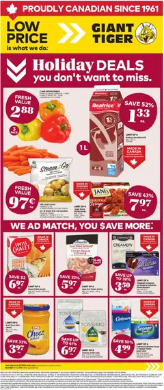 Preview of leaflet Weekly Flyer from shop Giant Tiger is valid from Nov 05, 2025