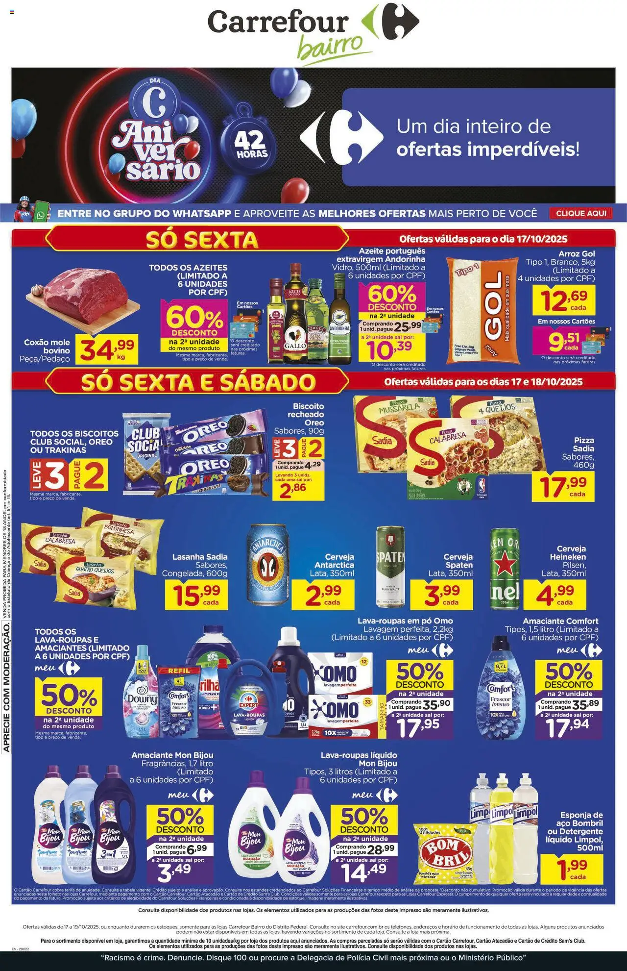 Carrefour Bairro folheto "Ofertas Fim de semana" válido a partir de 17/10/2025 - número de página 1