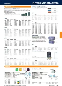 Preview of catalogue Engineering & Scientific Catalogue 2025/2026 from shop Jaycar valid 09/07/2025 | Page: 247