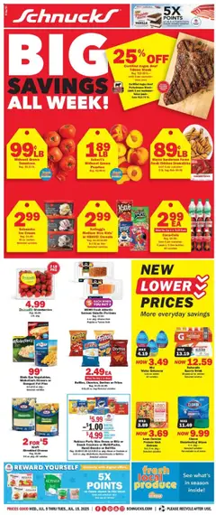 Ad Preview of Schnucks Weekly Print Ad - MO from 07/09/2025