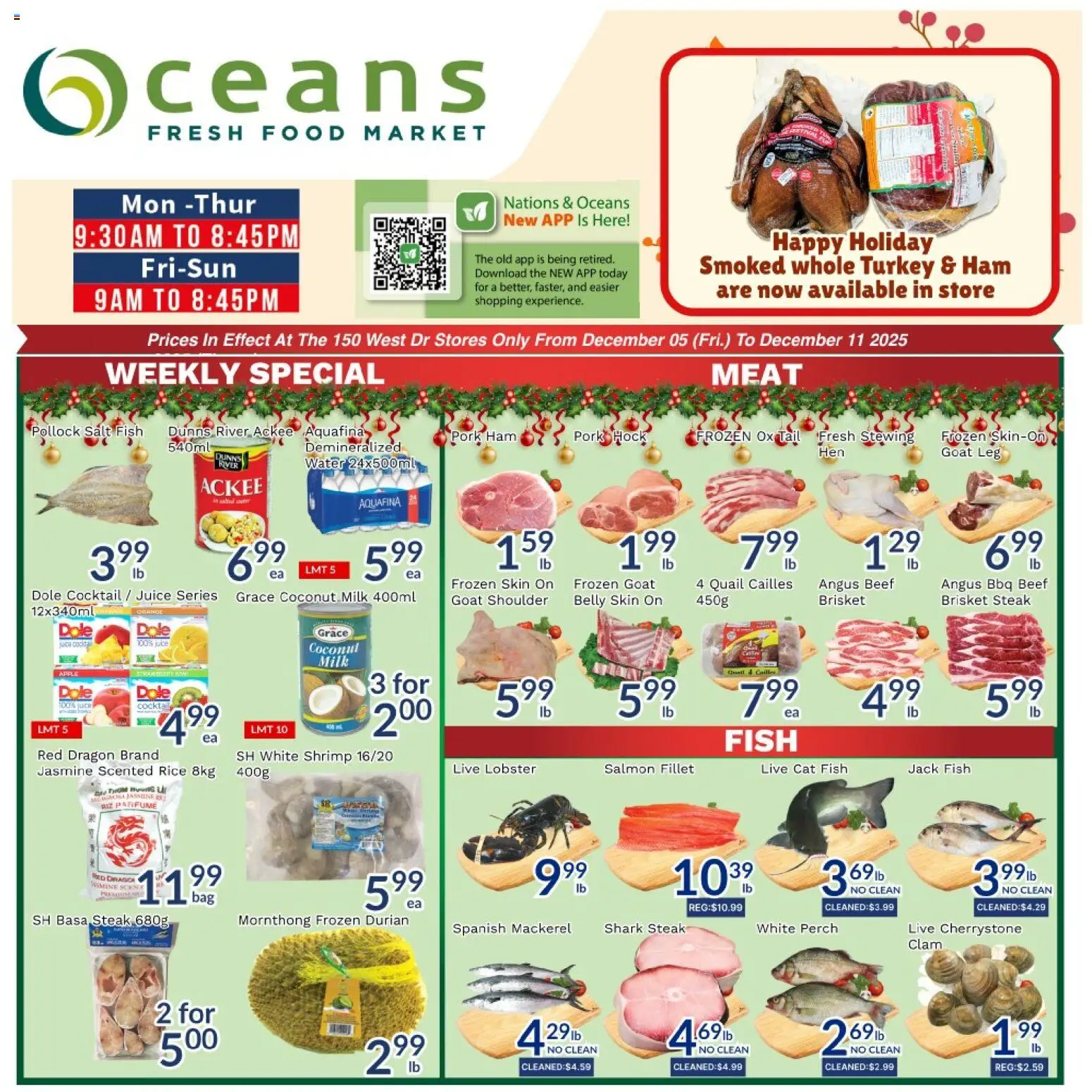 Preview of leaflet Weekly Flyer - Brampton from shop Oceans is valid from Dec 05, 2025