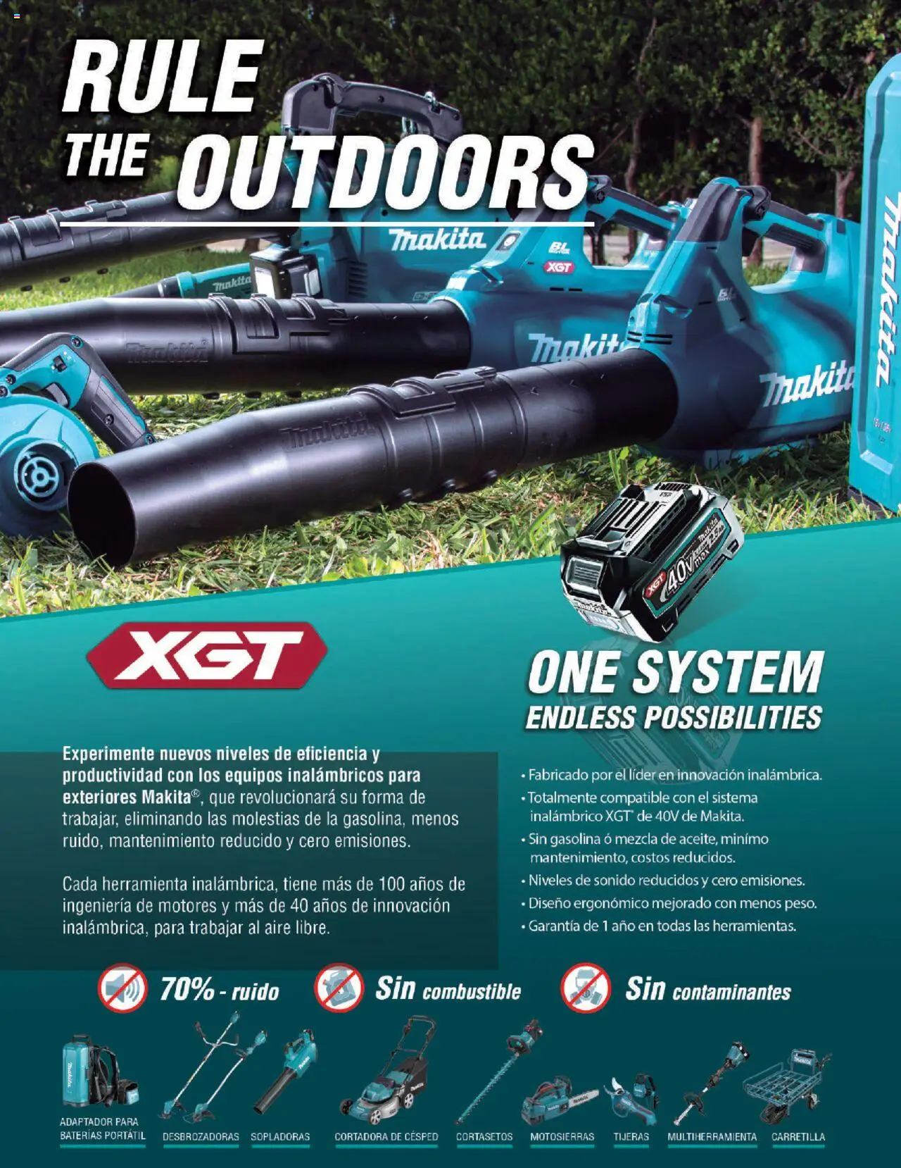 Catálogo Solutions Makita y sus promociones válidas desde el 07/10/2024 - Número de página 4 - Carretilla, Adaptador, Cortadora de cesped