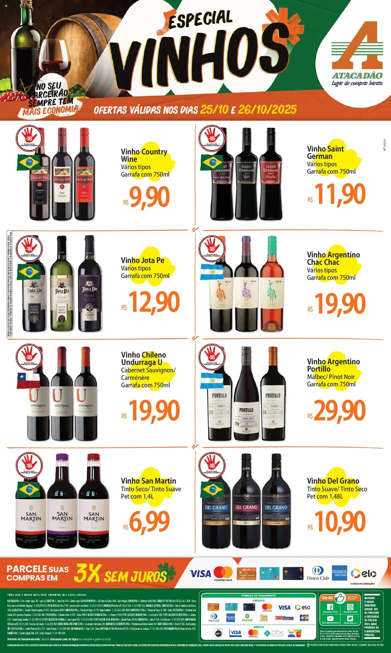 Atacadão folheto "Ofertas - RS" válido a partir de 25/10/2025 - número de página 1