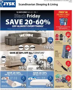 Preview of leaflet Black Friday Flyer from shop JYSK is valid from Nov 20, 2025
