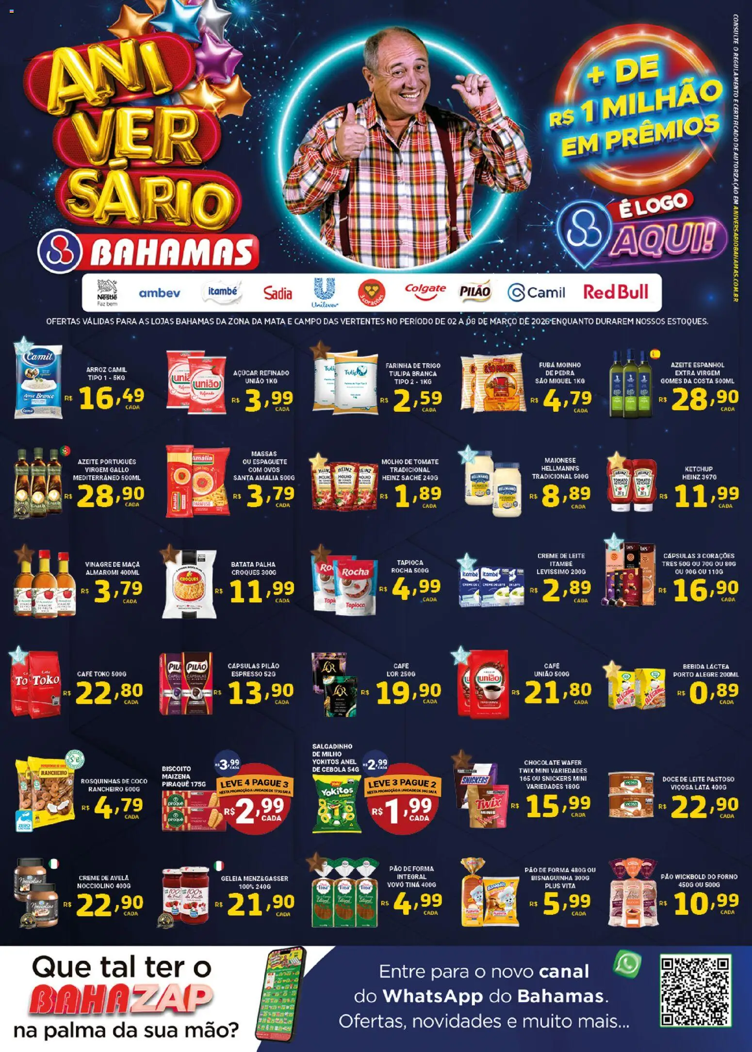 Pré-Visualização do folheto "Bahamas Supermercados - Ofertas da semana" da loja Bahamas Supermercados válido a partir de 02/03/2026
