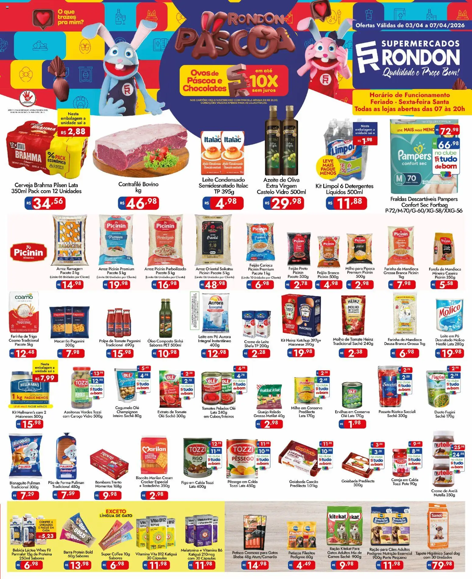 Pré-Visualização do folheto "Supermercados Rondon - Ofertas da semana" da loja Supermercados Rondon válido a partir de 03/04/2026