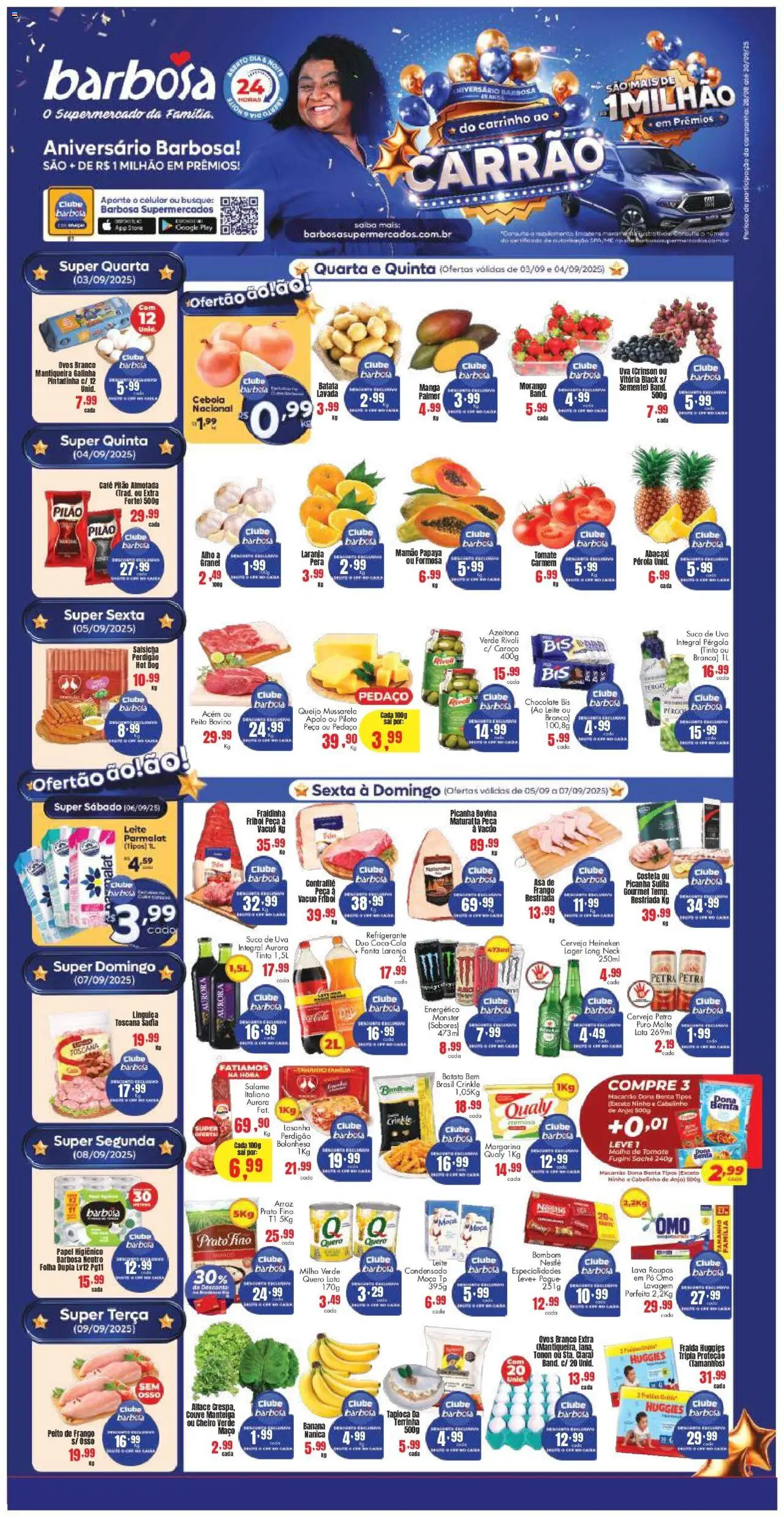 Barbosa Supermercados folheto "Ofertas da semana" válido a partir de 03/09/2025 - número de página 1