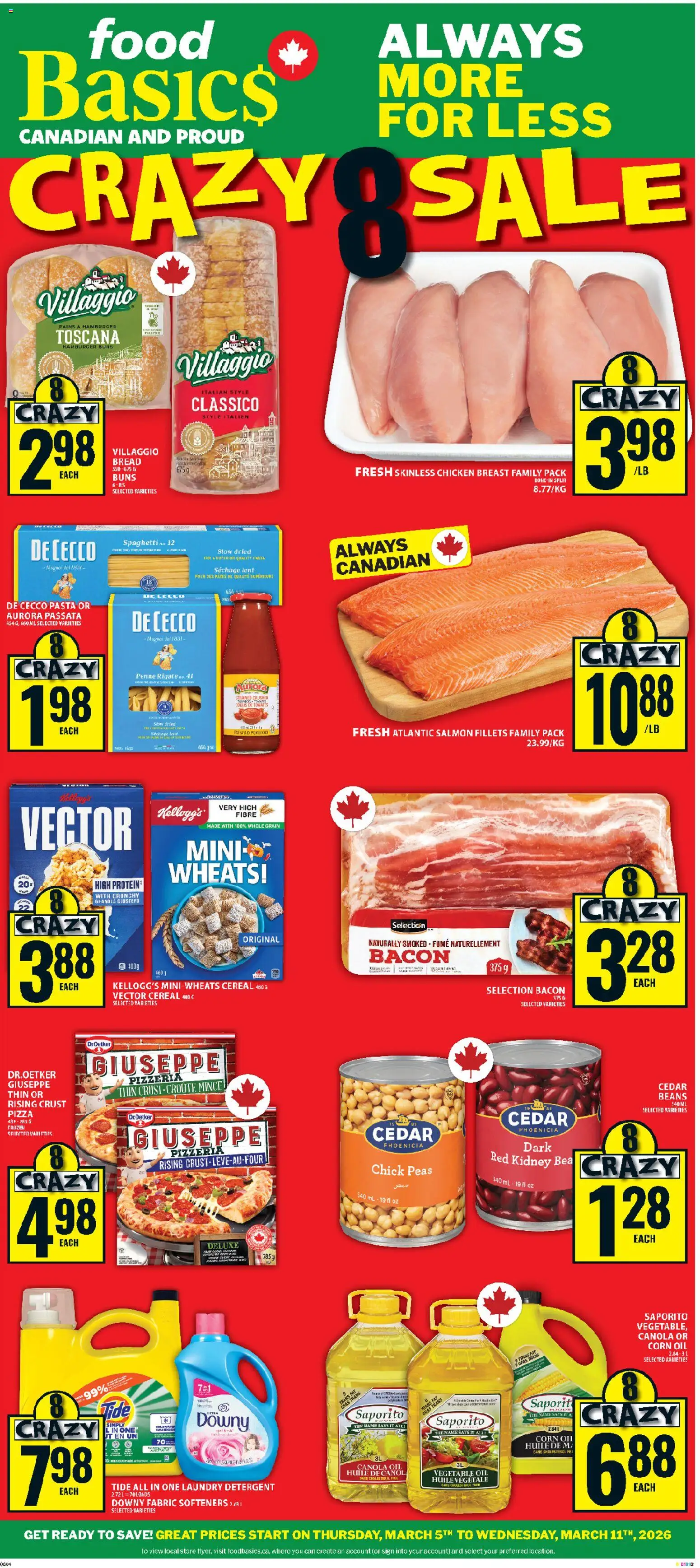Preview of leaflet Food Basics weekly flyer / circulaire from shop Food Basics is valid from Mar 05, 2026