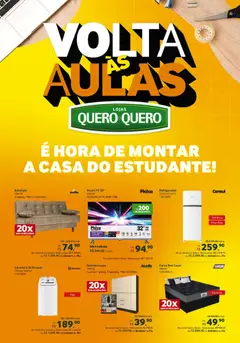 Pré-Visualização do folheto "Ofertas Voltas às Aulas" da loja Lojas Quero-Quero válido a partir de 18/02/2026