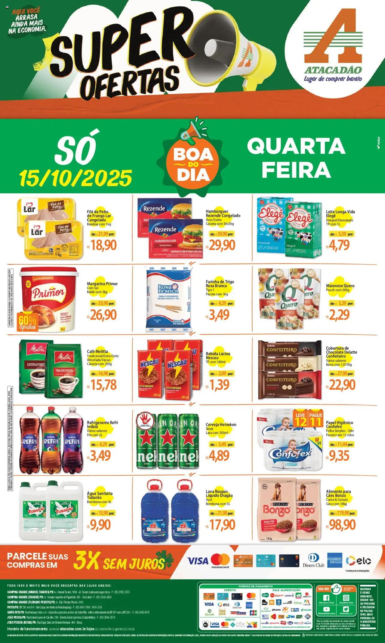 Atacadão folheto "Ofertas - PB" válido a partir de 15/10/2025 - número de página 1