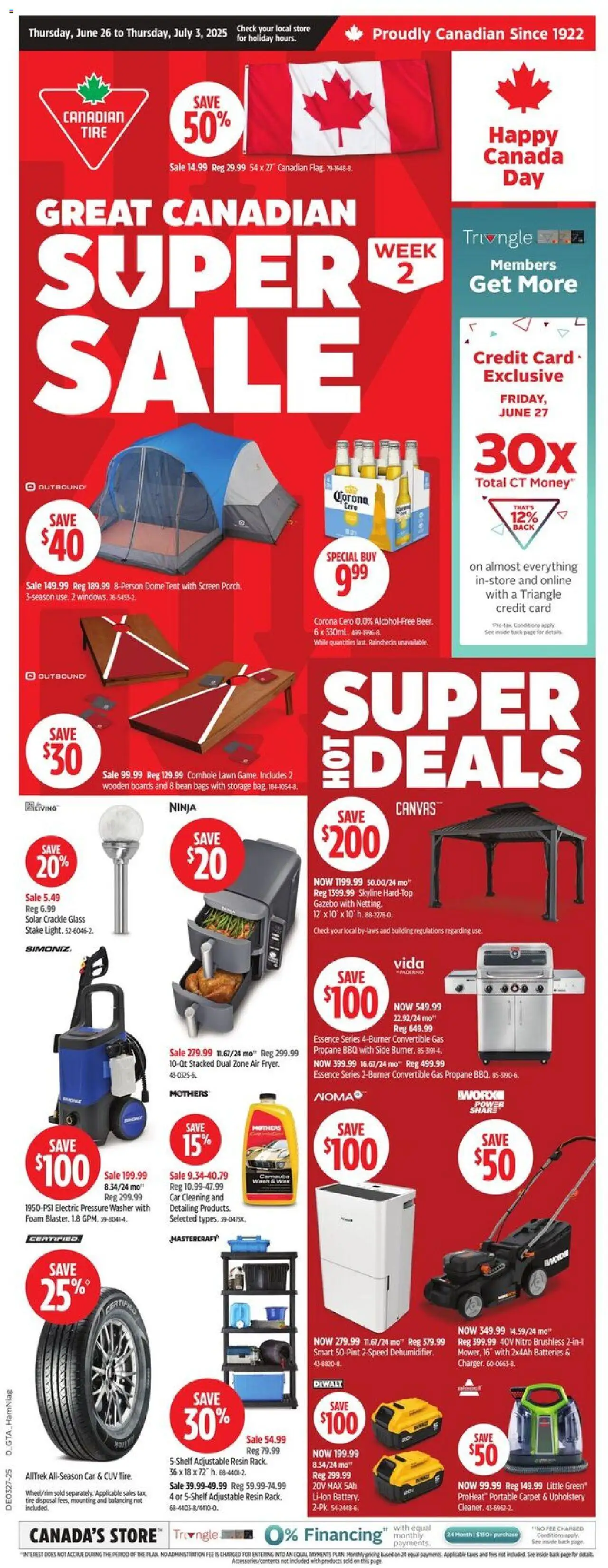 Canadian Tire flyer valid from Jun 26, 2025 - page number 1