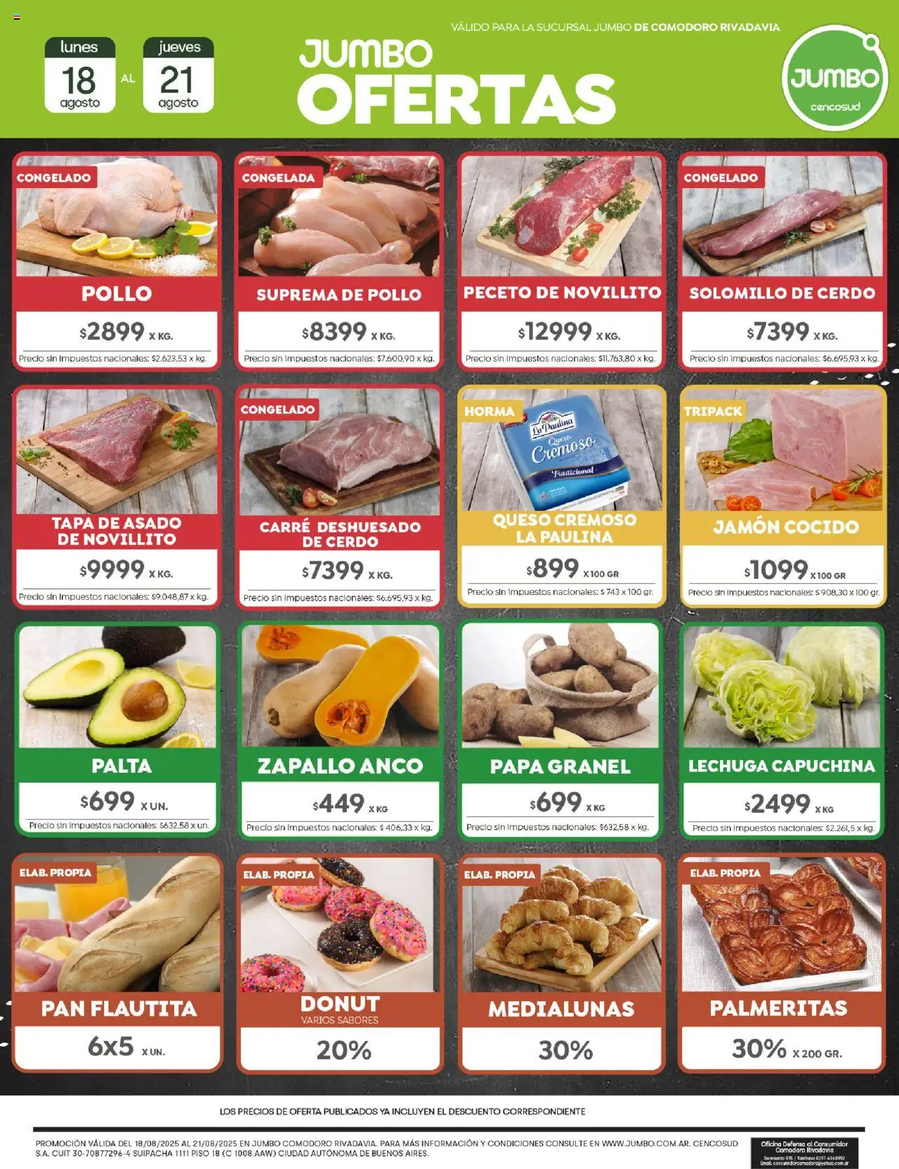 Jumbo Oferta | Comodoro del 18/08/2025 >> Catálogo