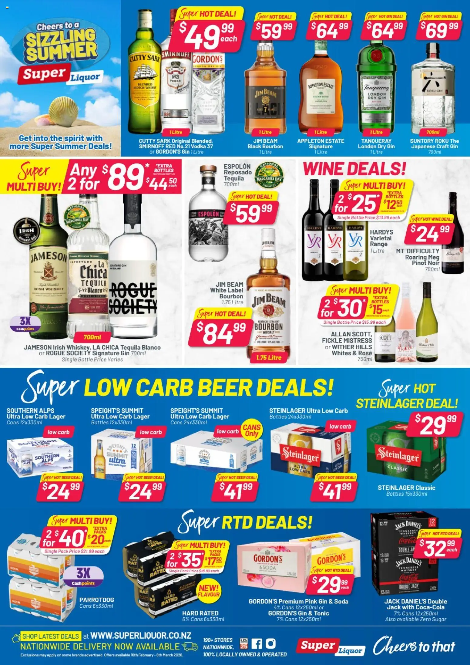 Preview of catalogue Catalogue from shop Super Liquor valid 16 Feb 2026