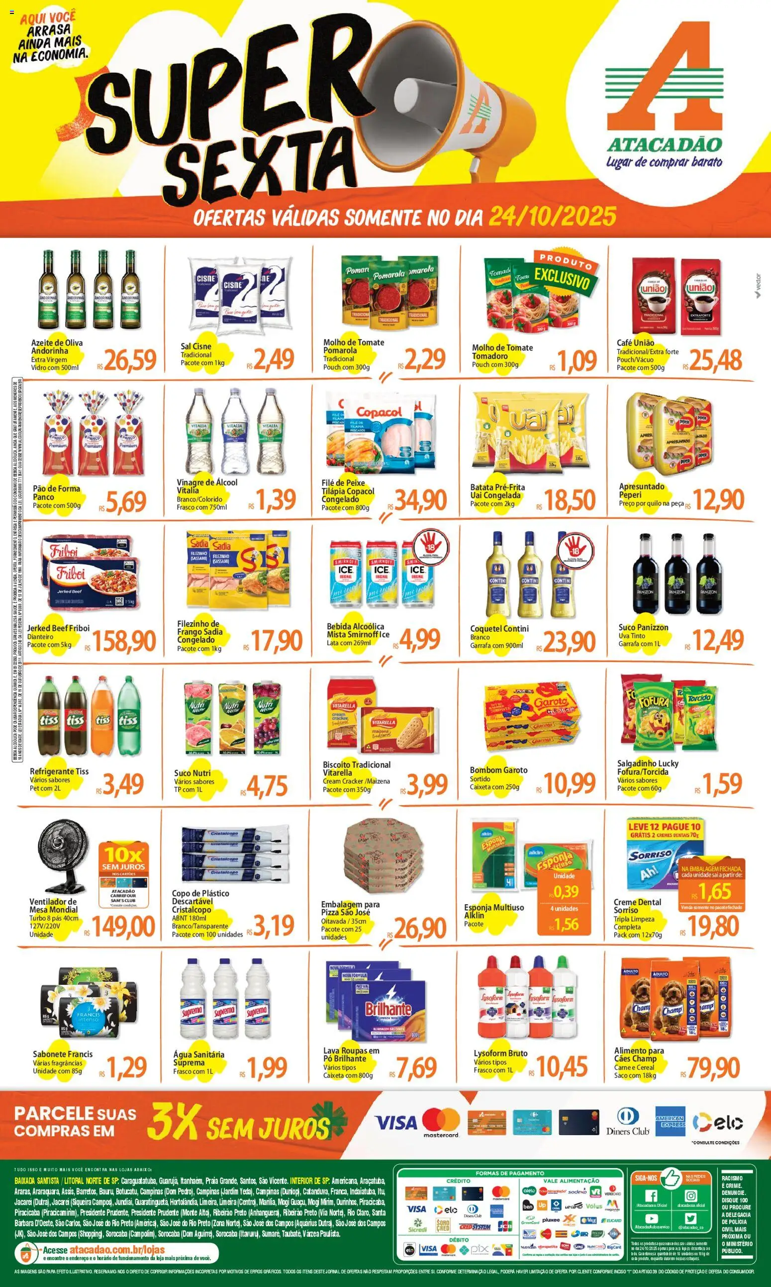Atacadão folheto "Ofertas - SP" válido a partir de 24/10/2025 - número de página 1