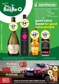 Preview of catalogue The Bottle-O catalogue Maryborough from shop The Bottle-O valid 19/04/2026