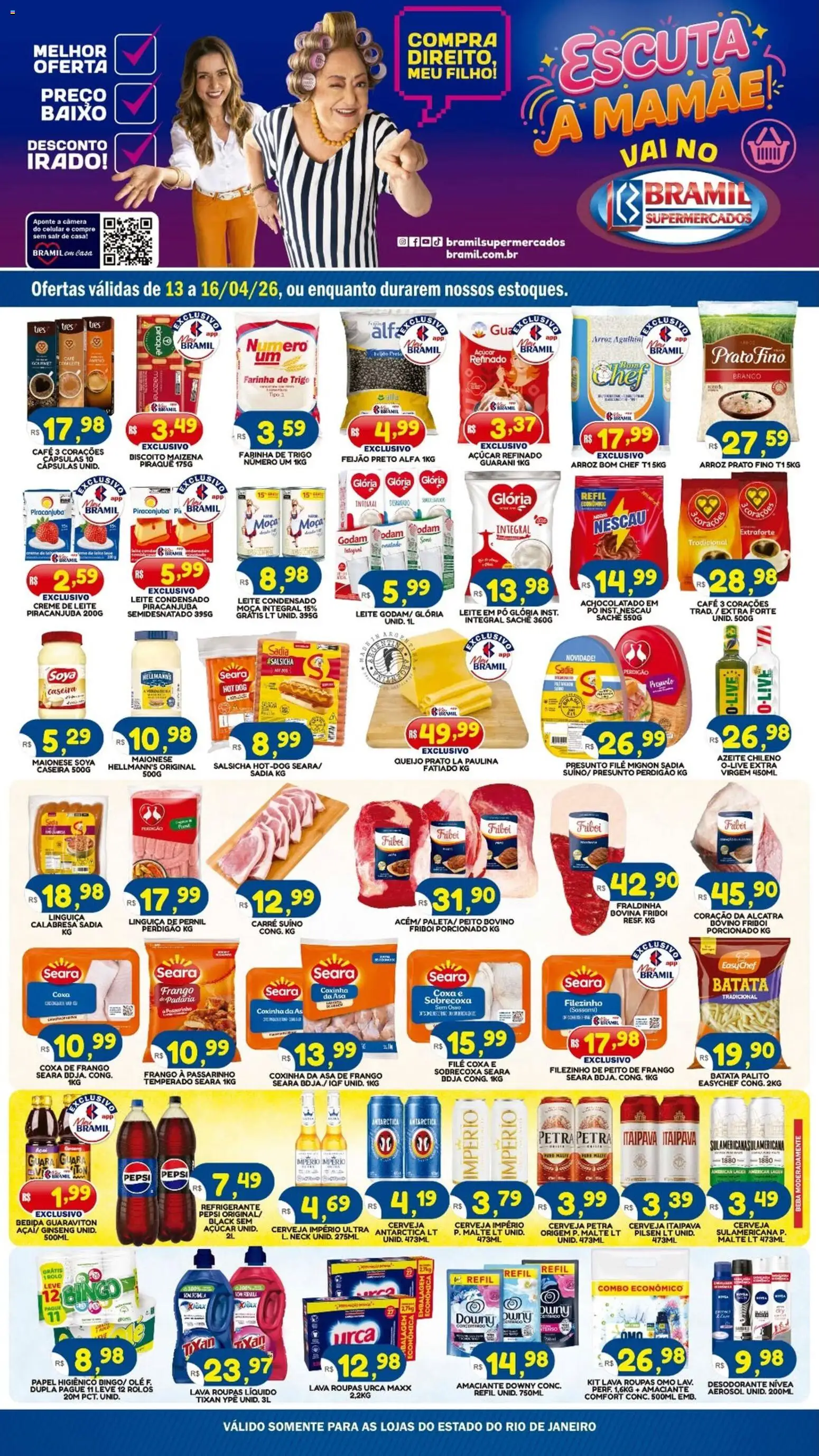 Pré-Visualização do folheto "Bramil Supermercados - Ofertas da semana" da loja Bramil Supermercados válido a partir de 13/04/2026