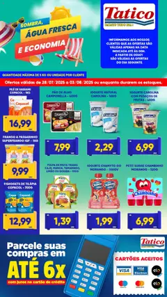 Pré-Visualização do folheto "Ofertas da semana" da loja Tatico válido a partir de 28/07/2025