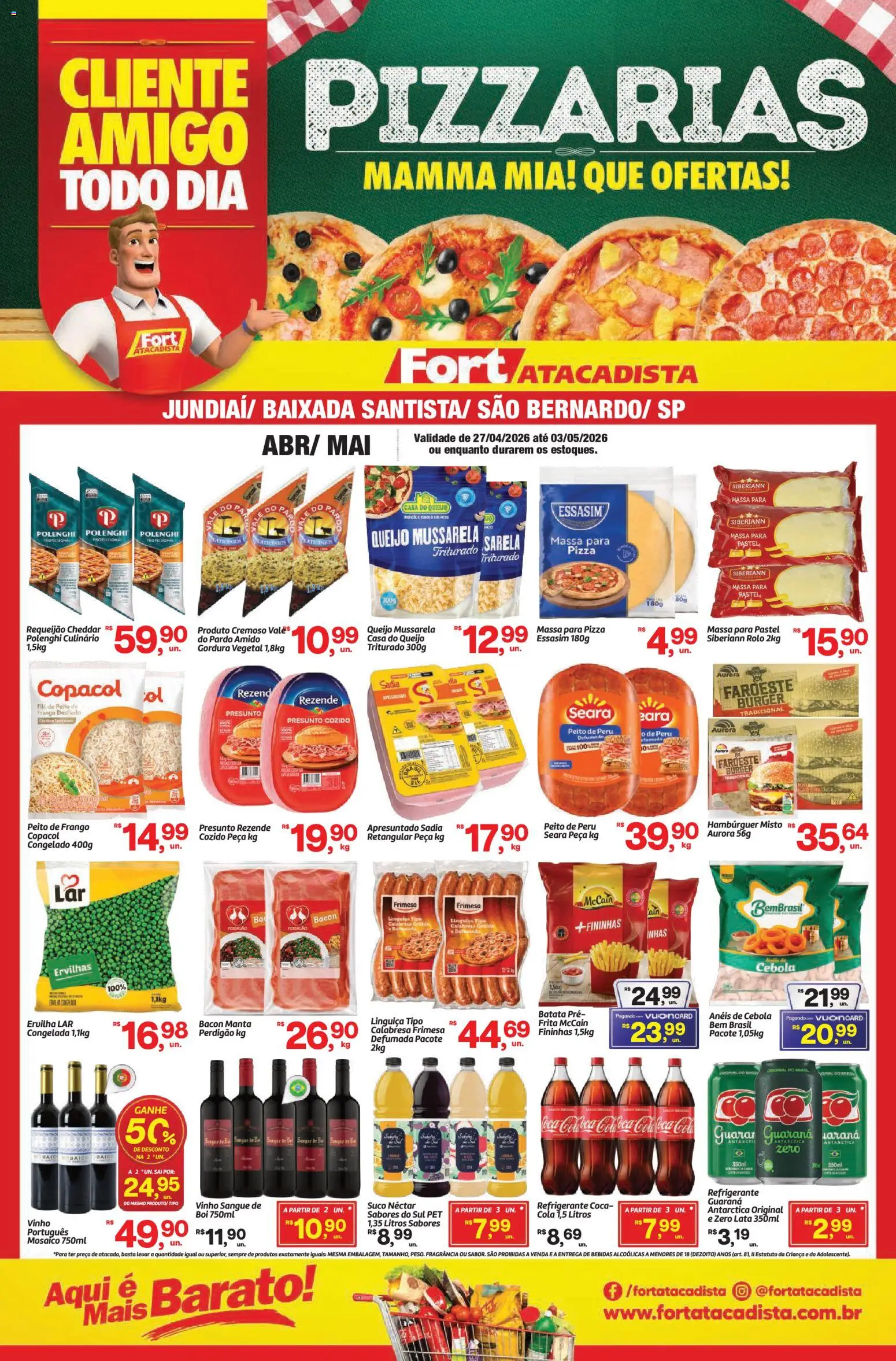 Pré-Visualização do folheto "Fort Atacadista ofertas Food Service" da loja Fort Atacadista válido a partir de 27/04/2026