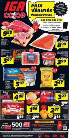 Preview of leaflet Weekly flyer / circulaire from shop IGA is valid from Aug 28, 2025