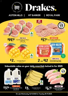 Preview of catalogue Aston Hills, Mt Barker & Royal Park from shop Drakes valid 12/11/2025