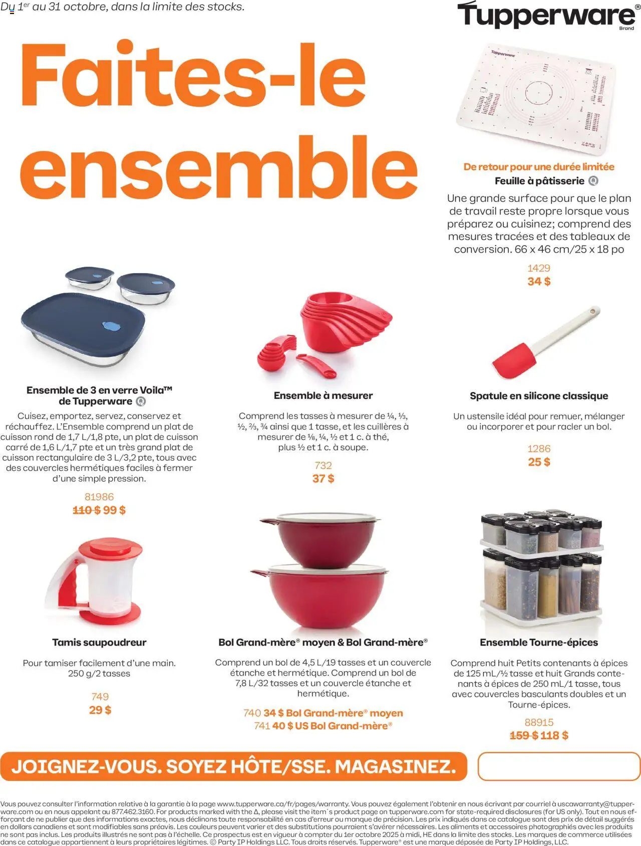 Tupperware flyer valid from Oct 01, 2025 - page number 1