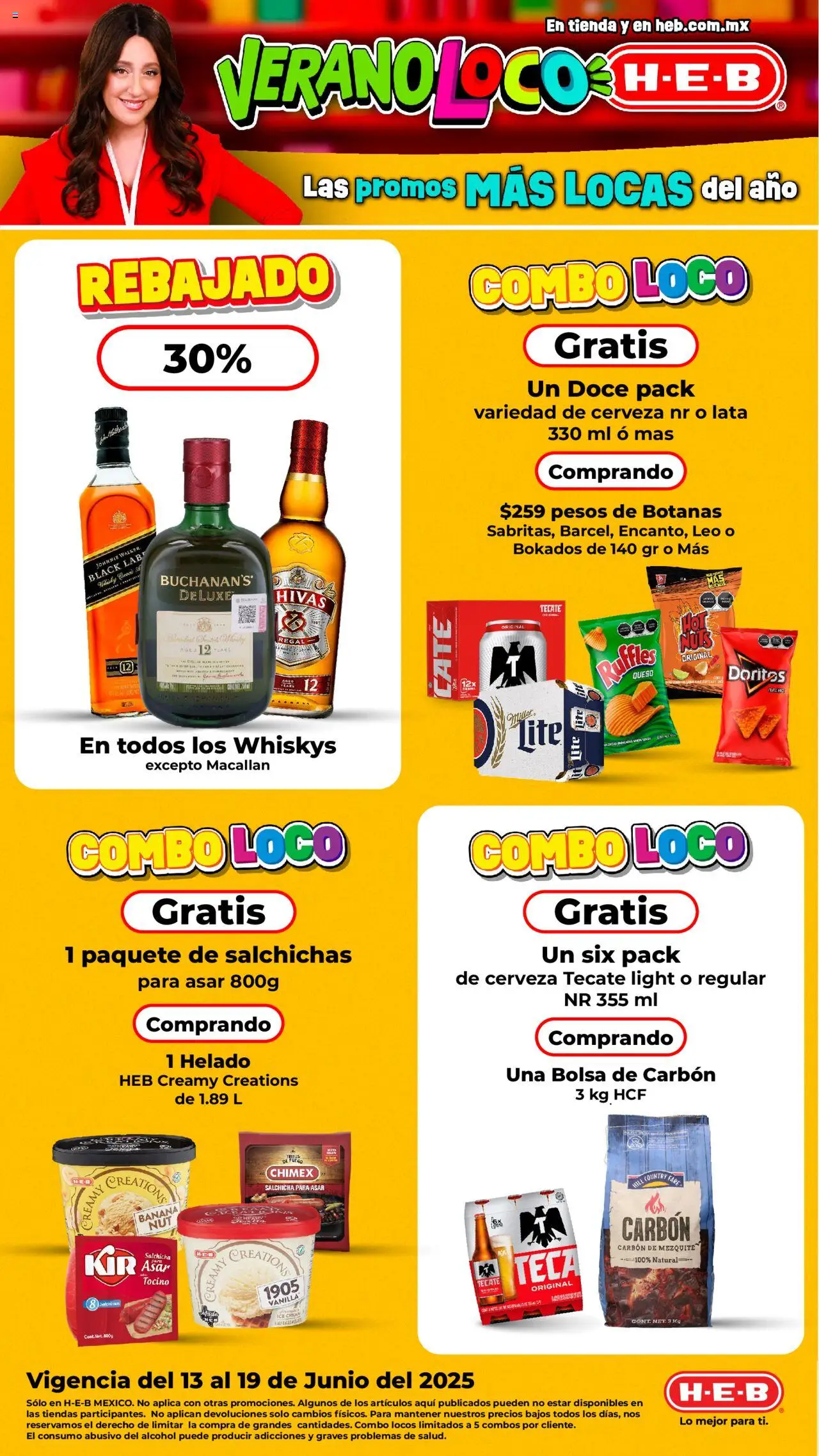Folleto H-E-B y sus promociones válidas desde el 13/06/2025 - Número de página 1