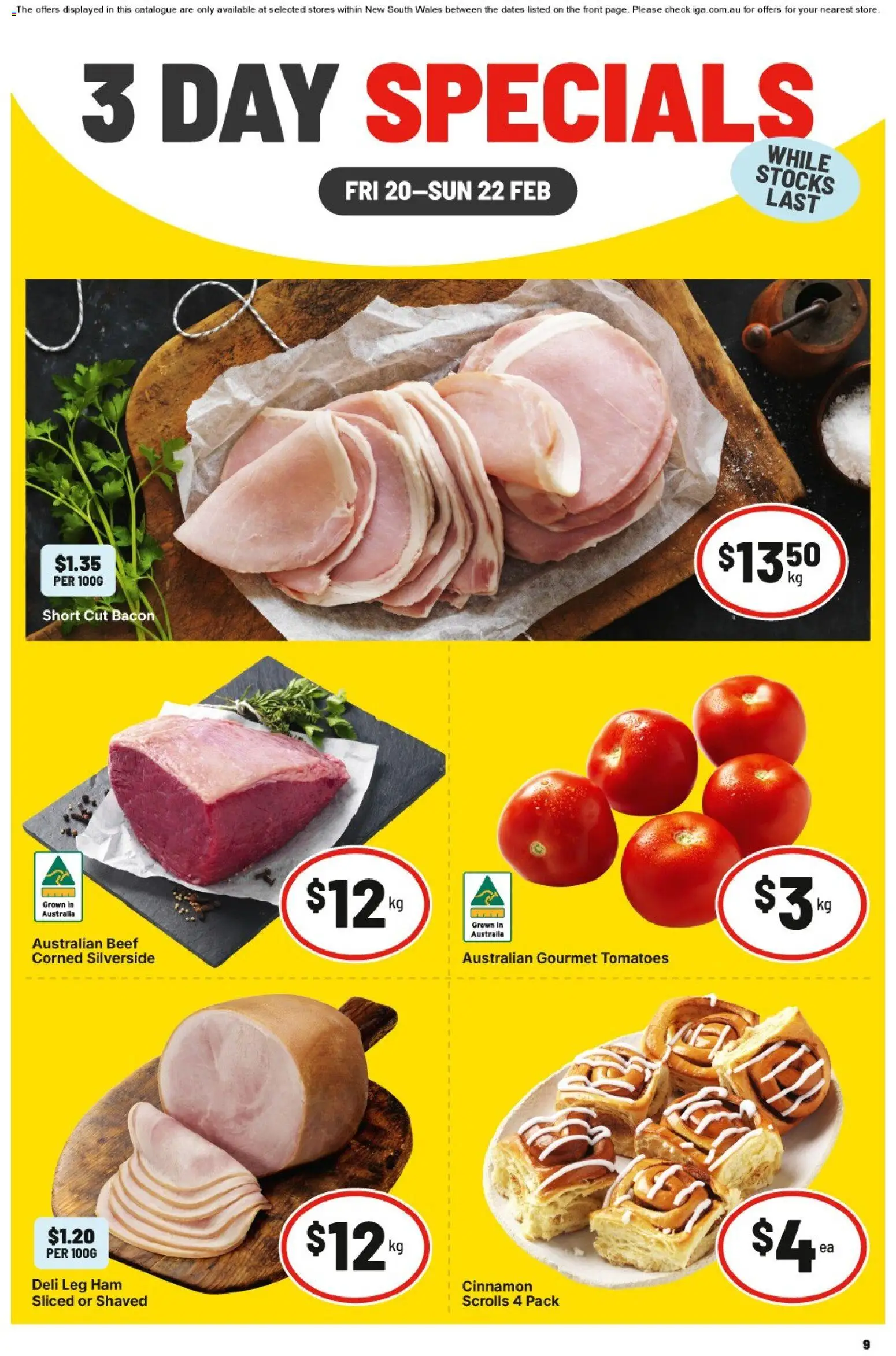 Preview of catalogue 3 Day Specials NSW from shop IGA valid 20/02/2026