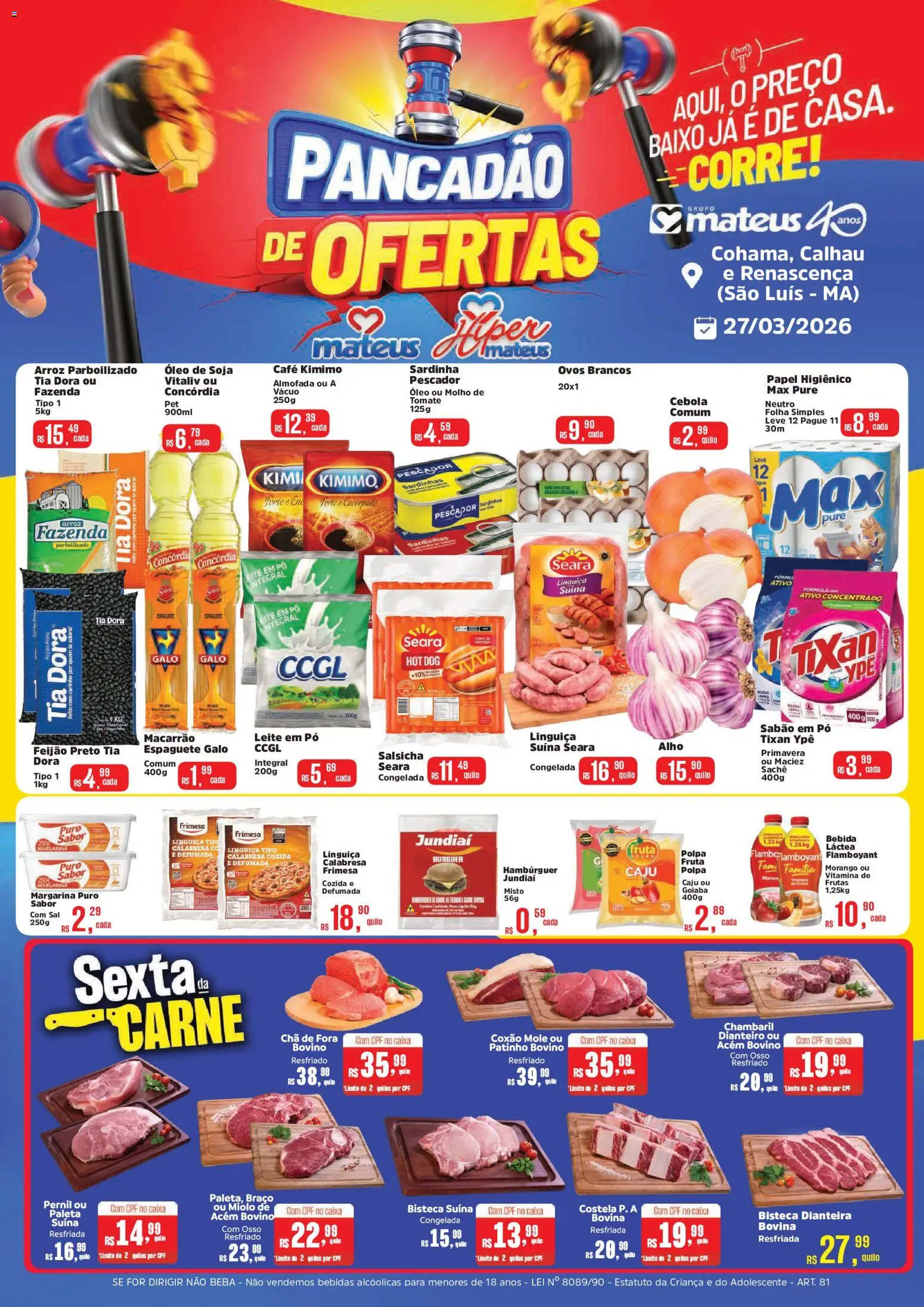 Pré-Visualização do folheto "Mateus - Ofertas da semana" da loja Mateus válido a partir de 27/03/2026