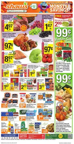 Ad Preview of Shaw's Weekly Ad - RI from 10/24/2025