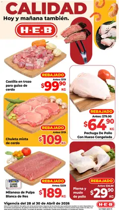 Vista previa las ofertas de la tienda H-E-B - H-E-B folleto Calidad desde el 28/04/2026 