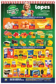 Pré-Visualização do folheto "Ofertas da semana" da loja Lopes Supermercados válido a partir de 27/01/2026