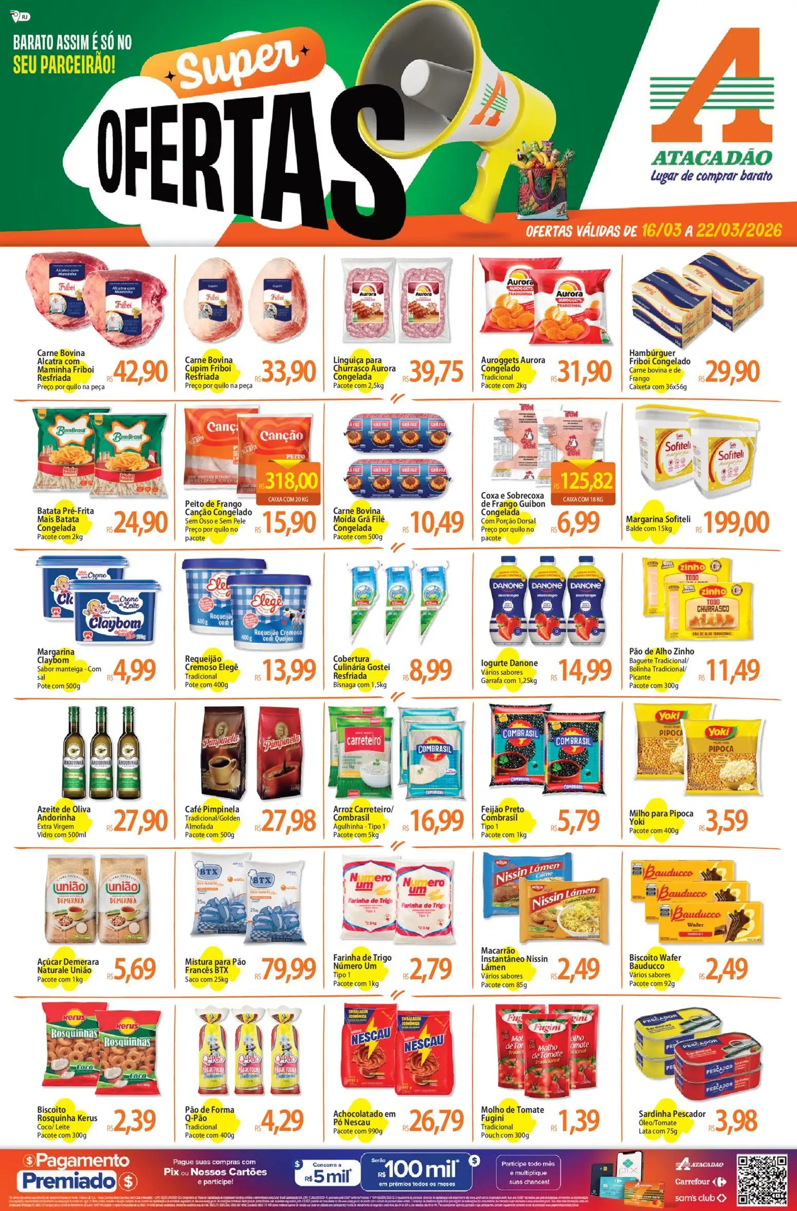 Pré-Visualização do folheto "Atacadão ofertas - RJ" da loja Atacadão válido a partir de 16/03/2026