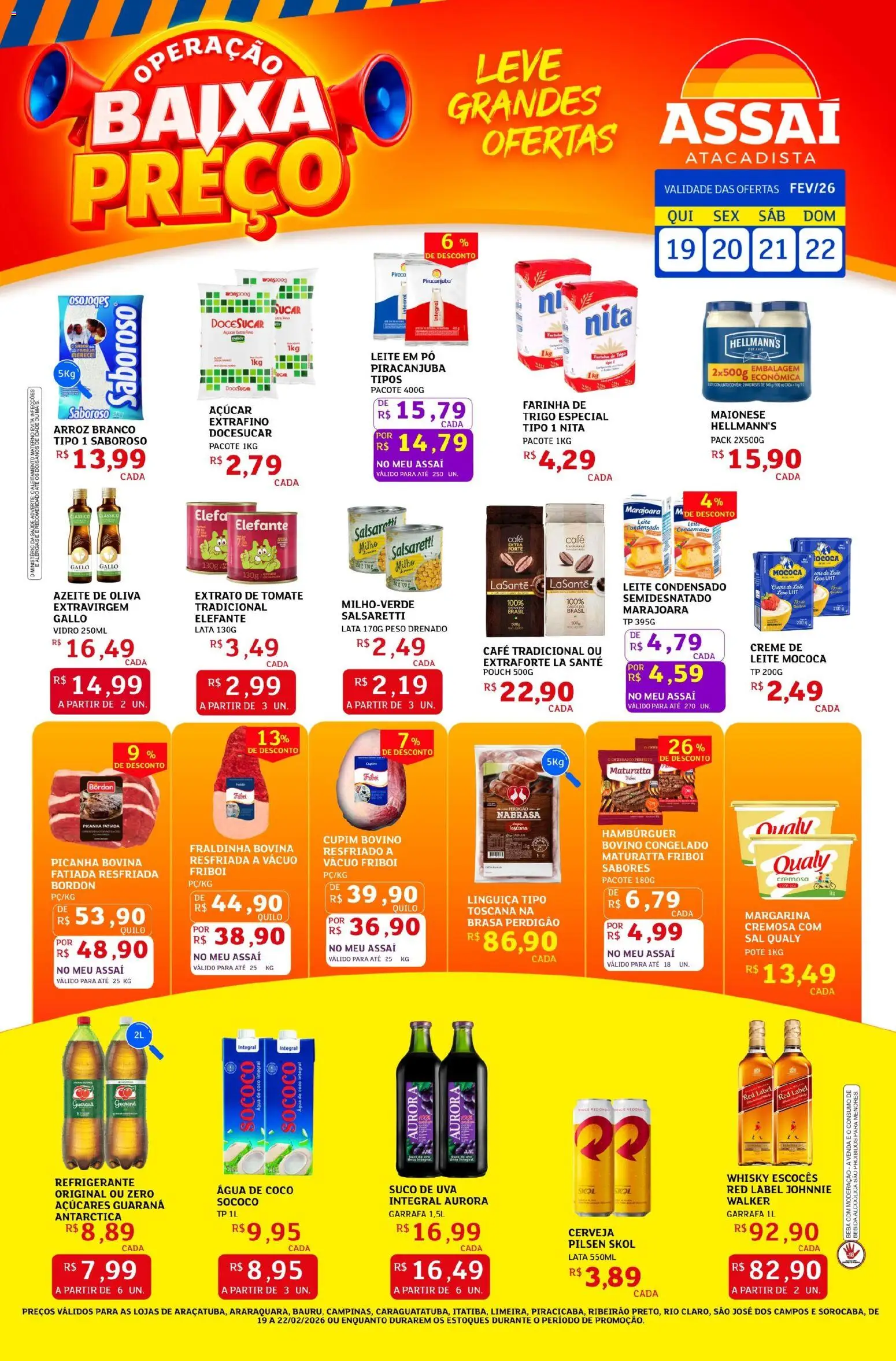 Pré-Visualização do folheto "Encarte - SP" da loja Assaí Atacadista válido a partir de 19/02/2026