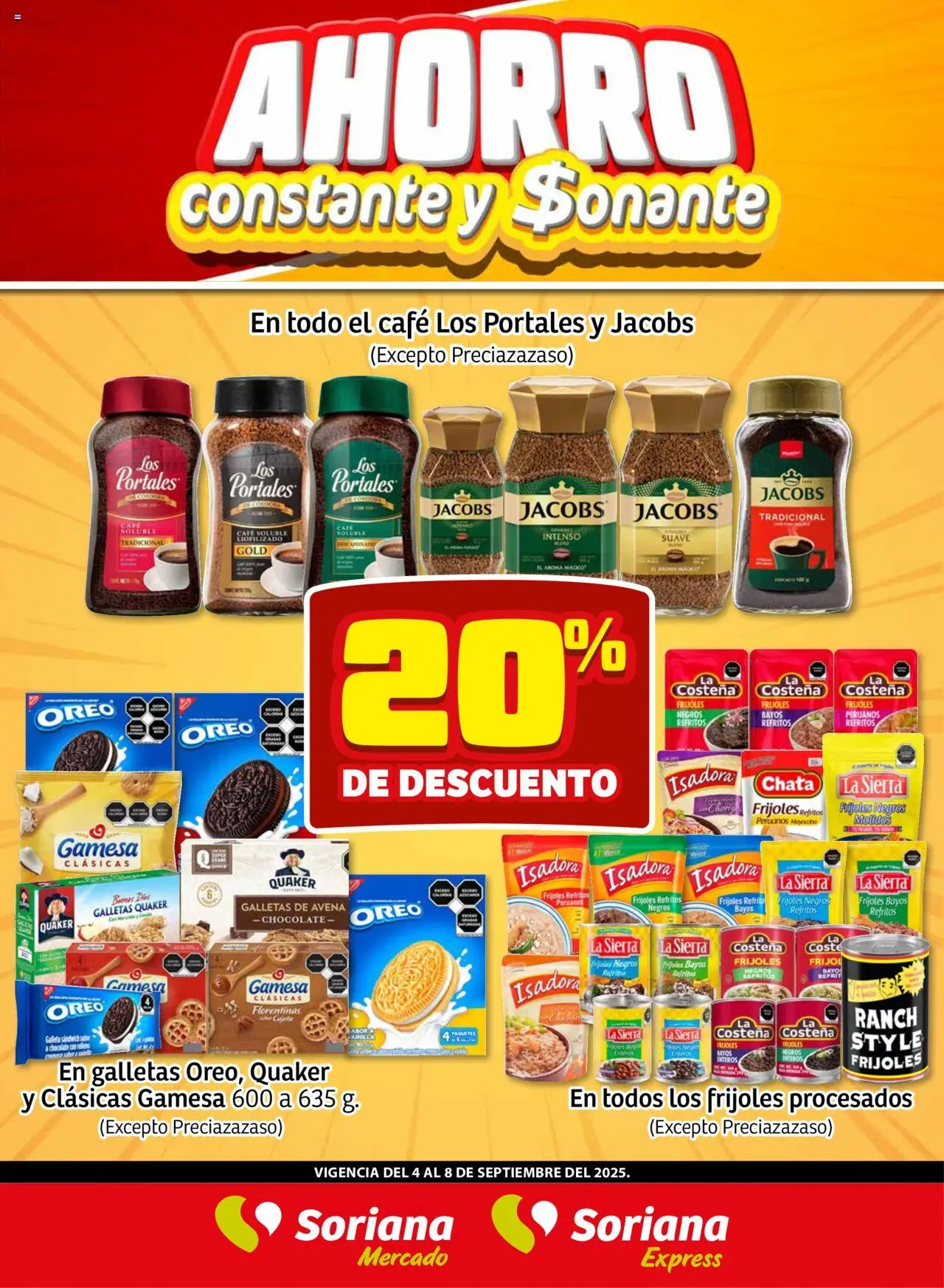 Fin de Semana Mercado: Ver, Tab, Chis, Camp, Yuc y Q. Roo Soriana y sus promociones válidas desde el 04/09/2025 - Número de página 1