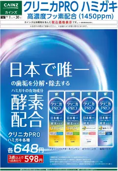 カインズ ホームの2025/11/01から2025/11/30までのチラシはここクリニカPROハミガキ