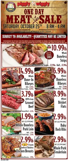 Ad Preview of Piggly Wiggly Weekly Ad from 10/22/2025