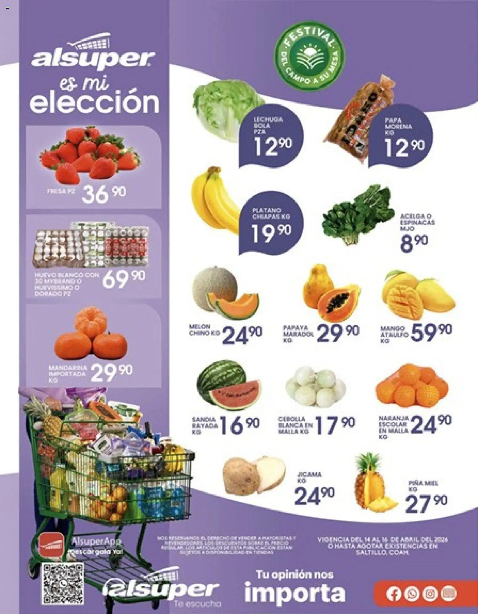 Vista previa las ofertas de la tienda Alsuper - Alsuper folleto Saltillo desde el 14/04/2026 